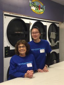A group volunteering
