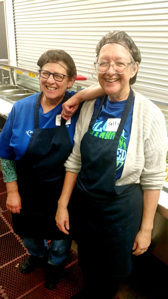A group volunteering
