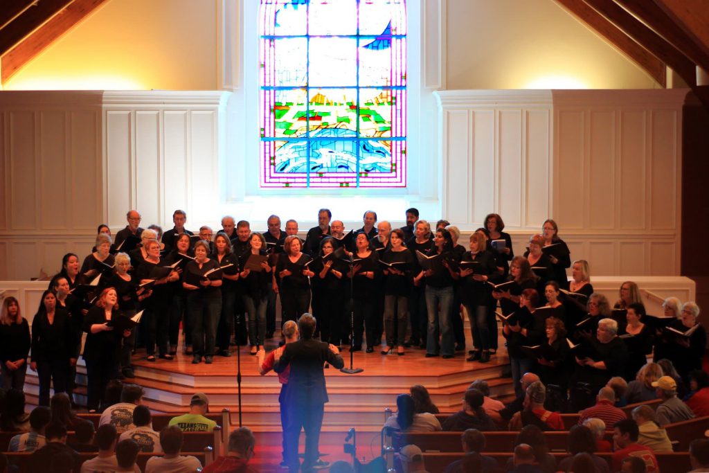 A group singing at choir